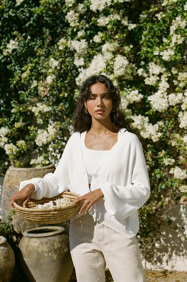 SAMPLE-Evalia Cardi - White 4 SAMPLE-Evalia Cardi - White - Image 2