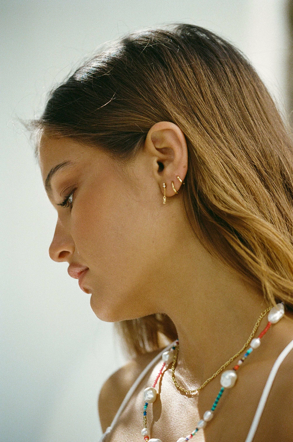 18K Layton Drop Chain Earrings 4 18K Layton Drop Chain Earrings - Image 2