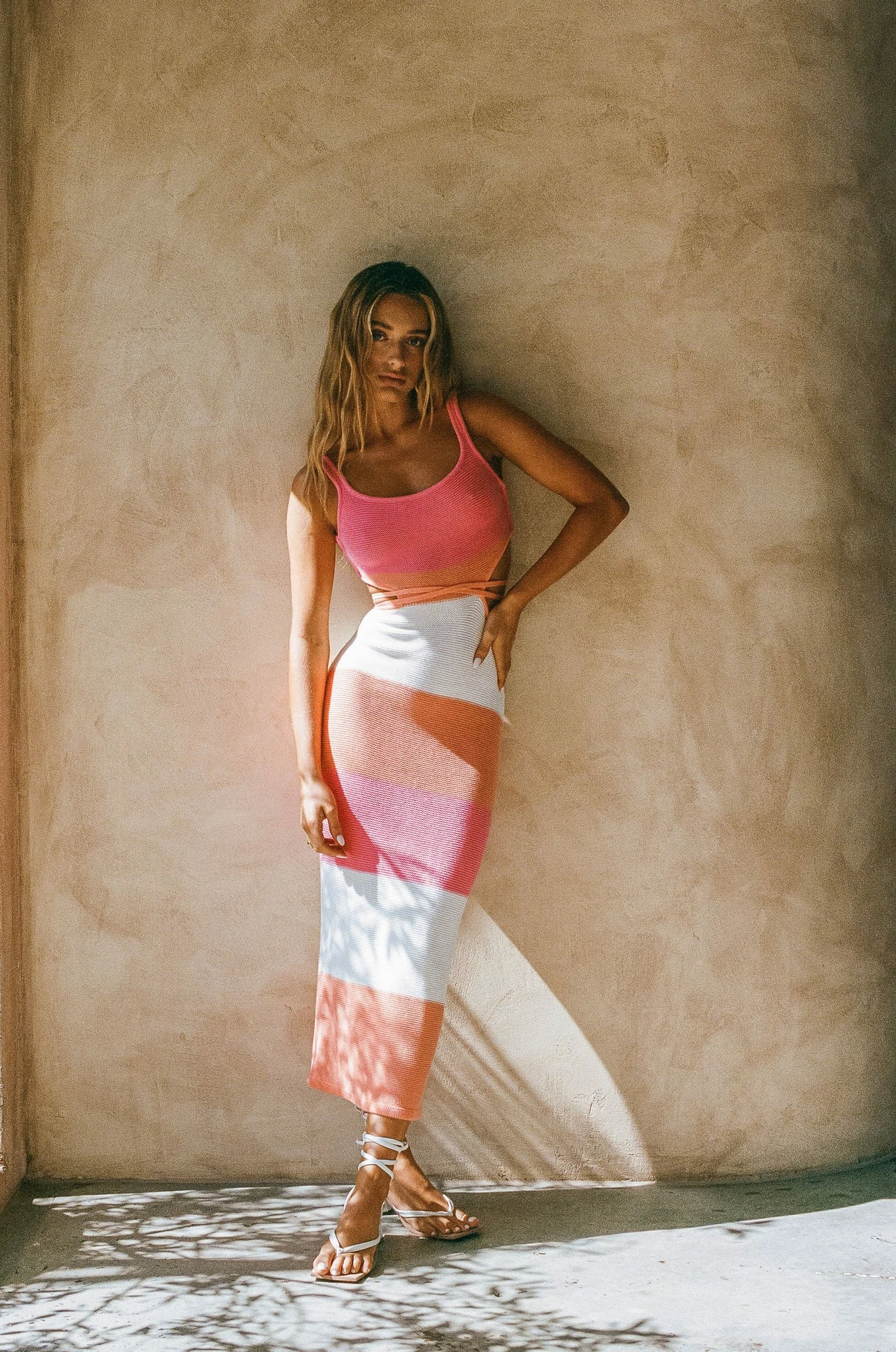 London Knit Dress - Sunset 3 London Knit Dress - Sunset