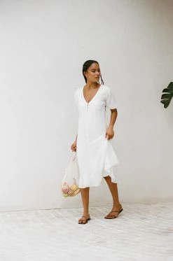 Vittoria Dress - White -Sabo Shop a959c1a8 4638 4223 9a38 8c6a972f670c