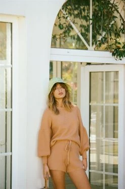 Toffee Knit Shorts -Sabo Shop ab01364b 686e 4d5b 83e3 cdc23c159c81