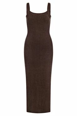 Vallie Midi Dress - Cocoa -Sabo Shop abb52fd7 7cb5 4fe1 8ca2 02f3c32e5794