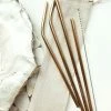 Eco Straw Set - Gold