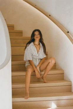 Comfy Stripe Playsuit - Grey -Sabo Shop b5f6fc02 4bb1 4709 90e1 2f49ac02abab