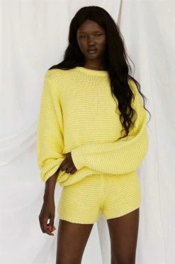 Noelle Knit Shorts - Lemon 15 Noelle Knit Shorts - Lemon -Sabo Shop b650f3d1 8a2f 46cc a083 f13b0d74c516