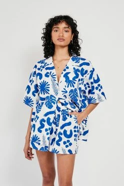Thessy Top - Blue Leaf 20 Thessy Top - Blue Leaf -Sabo Shop b831c069 5e34 4511 9238 a8f9d62abb37