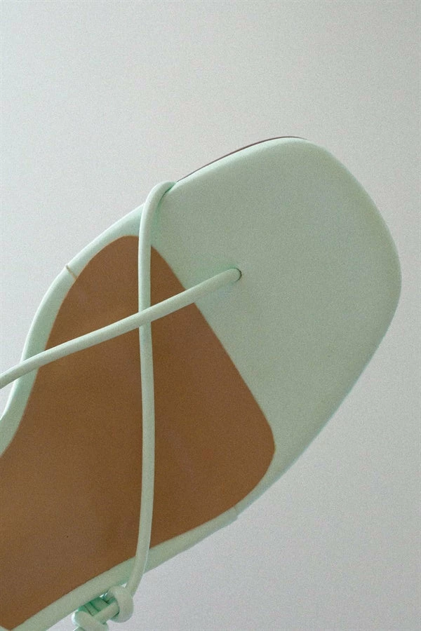 SAMPLE-Strappy Verde Heels 4 SAMPLE-Strappy Verde Heels - Image 2