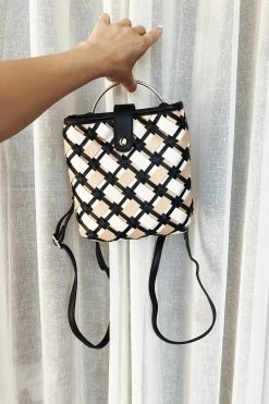 Lattice Mini Backpack 9 Lattice Mini Backpack -Sabo Shop bags lattice mini backpack 2