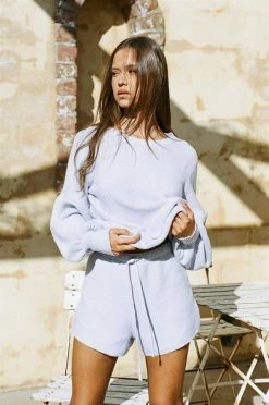 Violet Knit Shorts 14 Violet Knit Shorts -Sabo Shop bottoms violet knit shorts 4