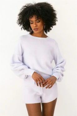 Violet Knit Shorts 16 Violet Knit Shorts -Sabo Shop bottoms violet knit shorts 6