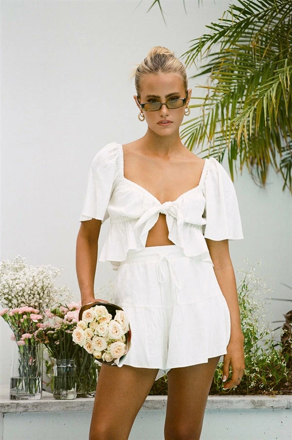 Allura Shorts - White 3 Allura Shorts - White