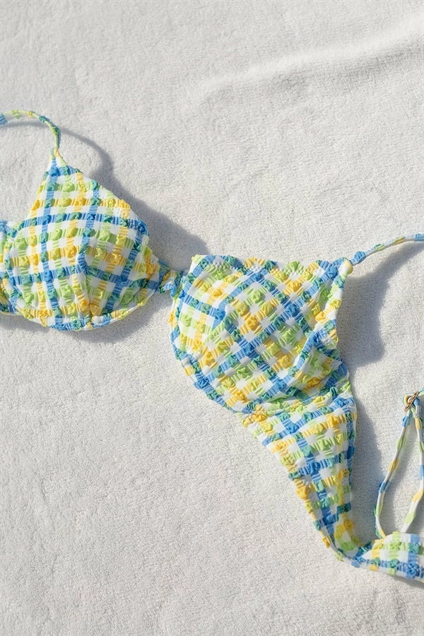 SAMPLE-Torquay Balconette Top - Blue 11 SAMPLE-Torquay Balconette Top - Blue - Image 9