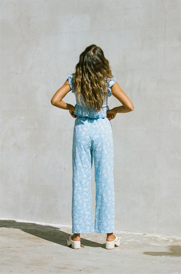 Renata Resort Pants - Azure 8 Renata Resort Pants - Azure - Image 6