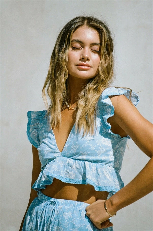 Renata Frill Top - Azure 3 Renata Frill Top - Azure