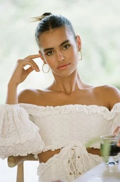 SAMPLE-Ruffle Embroidered Dress -Sabo Shop e06823b3 abf3 4e05 84e0 4d584fc59c9b