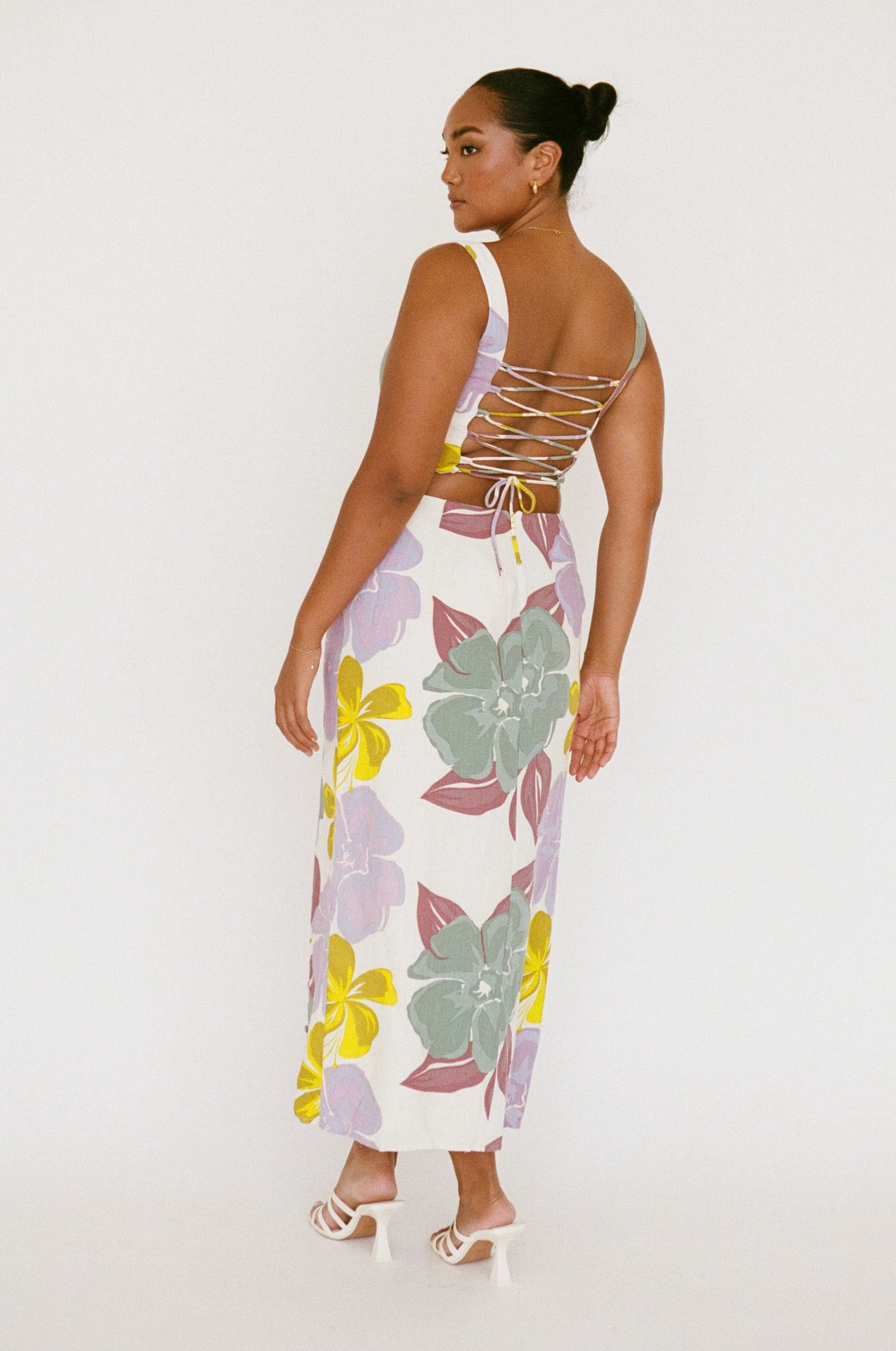 Oralia Skirt - Royal Floral 8 Oralia Skirt - Royal Floral - Image 6