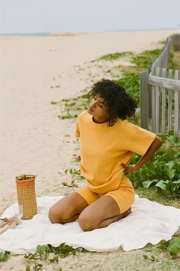 Mellow Bike Shorts - Mustard 4 Mellow Bike Shorts - Mustard - Image 2