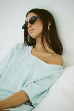 Sevina Knit Top - Blue -Sabo Shop e9dd4135 288a 4750 a7a2 1f12c3c3db75