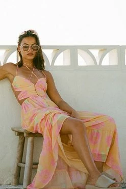 Baila Maxi Dress - Painted Flower -Sabo Shop f267cf08 aca9 4b05 a68b 8d7ae5016cfa