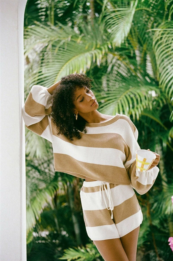 Teana Knit Top - Tan 8 Teana Knit Top - Tan - Image 6