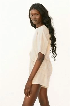 Kairo Towelling Top - Tan -Sabo Shop tops kairo top tan 7