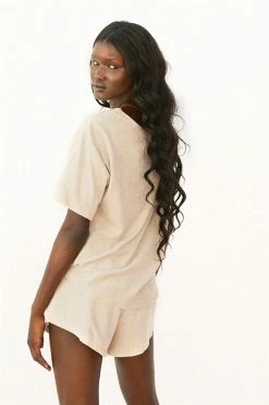 Kairo Towelling Top - Tan -Sabo Shop tops kairo top tan 8